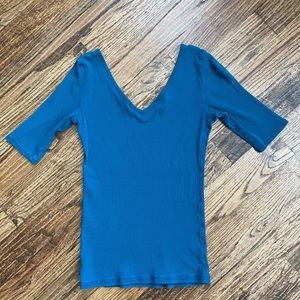 Victoria’s Secret Turquoise Tee Shop Top Size Medium